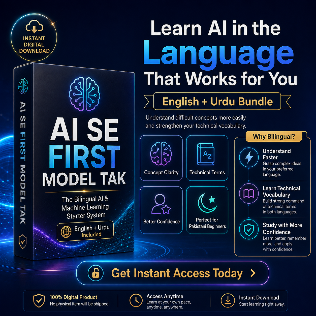 AI Se First Model Tak — Bilingual AI & Machine Learning Starter System | Urdu + English