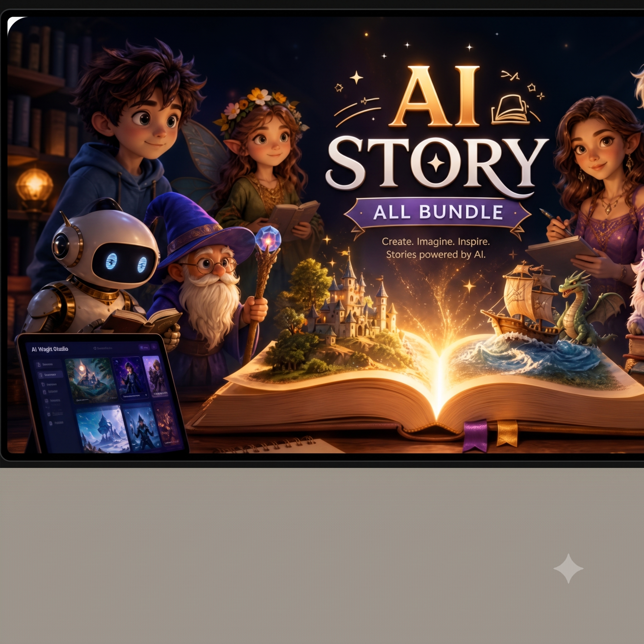 AI Story Reels Bundle – 1024+ Animated Short Video Stories & Faceless Content Pack