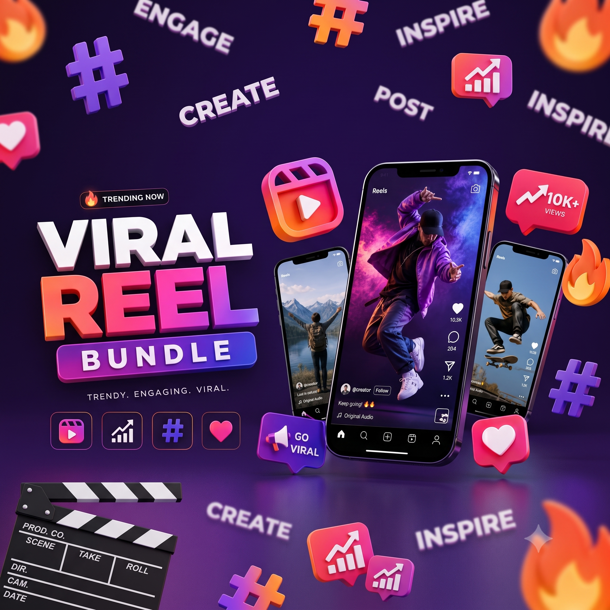 2 Lakh+ Viral Reels Bundle – Ready-to-Use HD Short Video Assets & AI Content Pack
