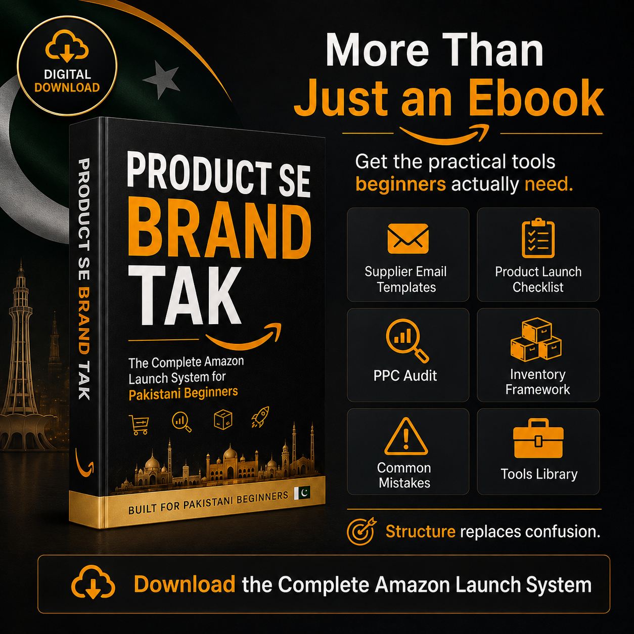 PRODUCT SE BRAND TAK — The Complete Amazon Launch System for Pakistani Beginners