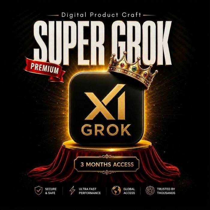 Super Grok 3 Months Access – xAI Grok 3 Premier Access, Real-Time X Search & Uncensored AI Assistant