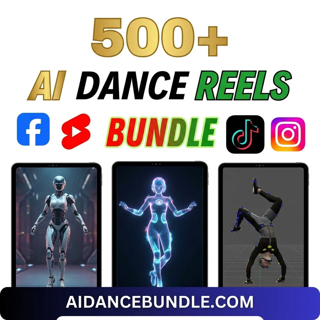 500+ AI Dance Reels Bundle – HD 3D Avatar Animations,