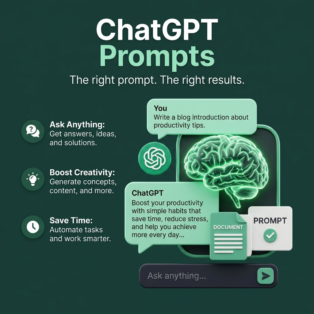 Ultimate 100K+ AI Prompts Vault – ChatGPT, Midjourney, Marketing & Business Automation Mega Collection